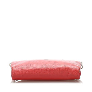 Vitello Daino Crossbody Bag Red SHW