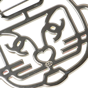 Cat Robot Rhinestone Brooch