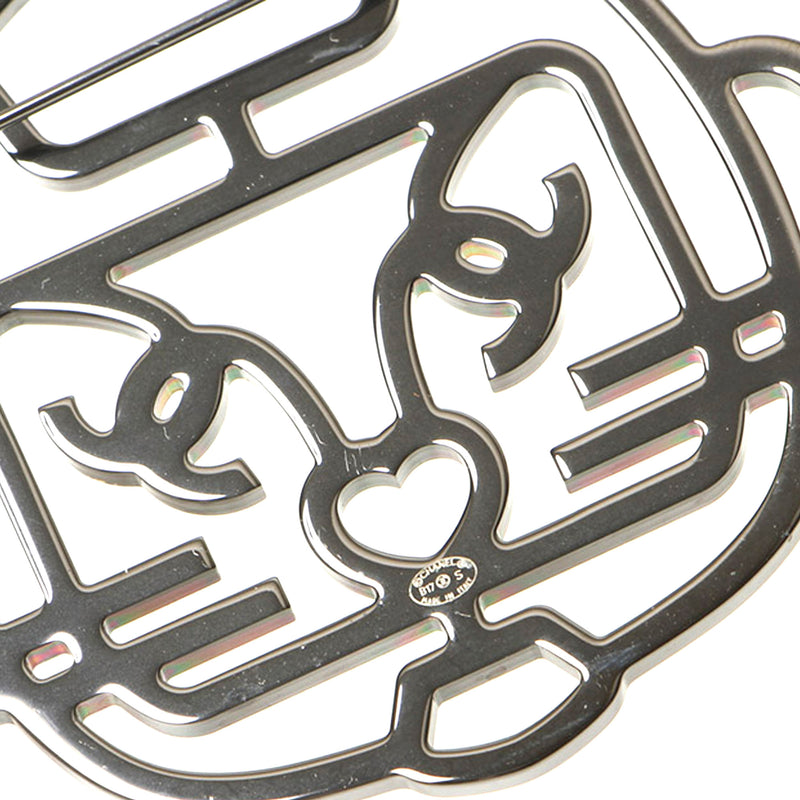 Cat Robot Rhinestone Brooch