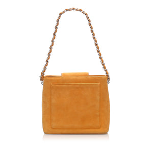 Chanel CC Suede Handbag Orange