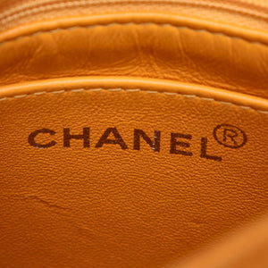 Chanel CC Suede Handbag Orange