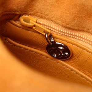Chanel CC Suede Handbag Orange