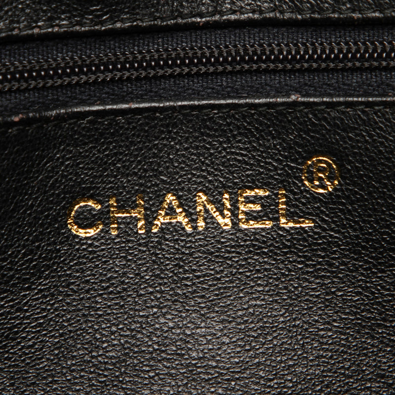Chanel Matelasse Lambskin Chain Shoulder Bag Black