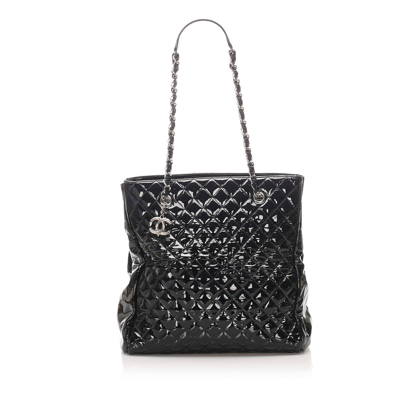 Chanel Matelasse Patent Leather Tote bag Black