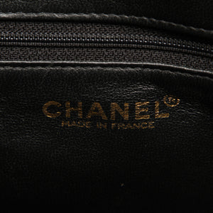 Black Medallion Patent Leather Tote Bag