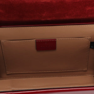 Sylvie 1969 Patent Leather Satchel Red
