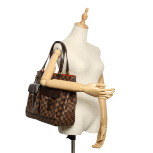 Damier Ebene Uzes Canvas Bag