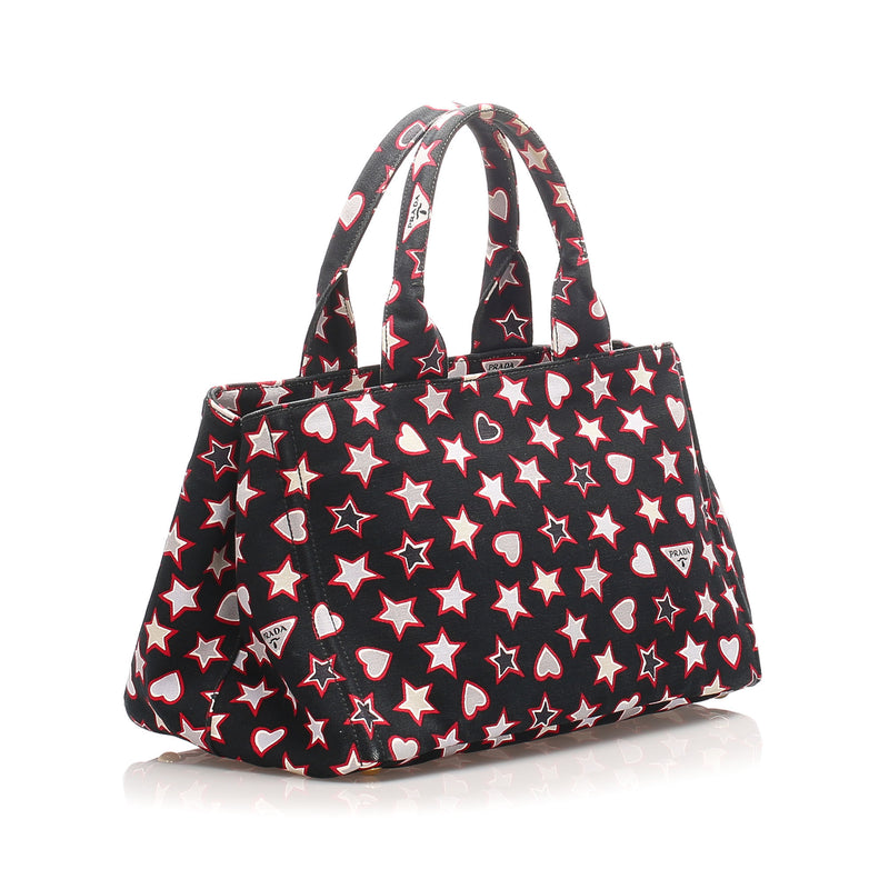 Printed Canapa Handbag Multi