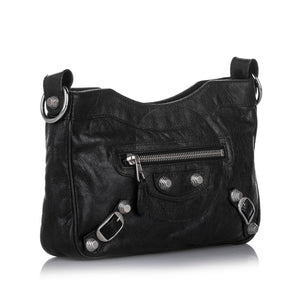 Motocross Giant 12 Leather Crossbody Bag Black - Bag Religion