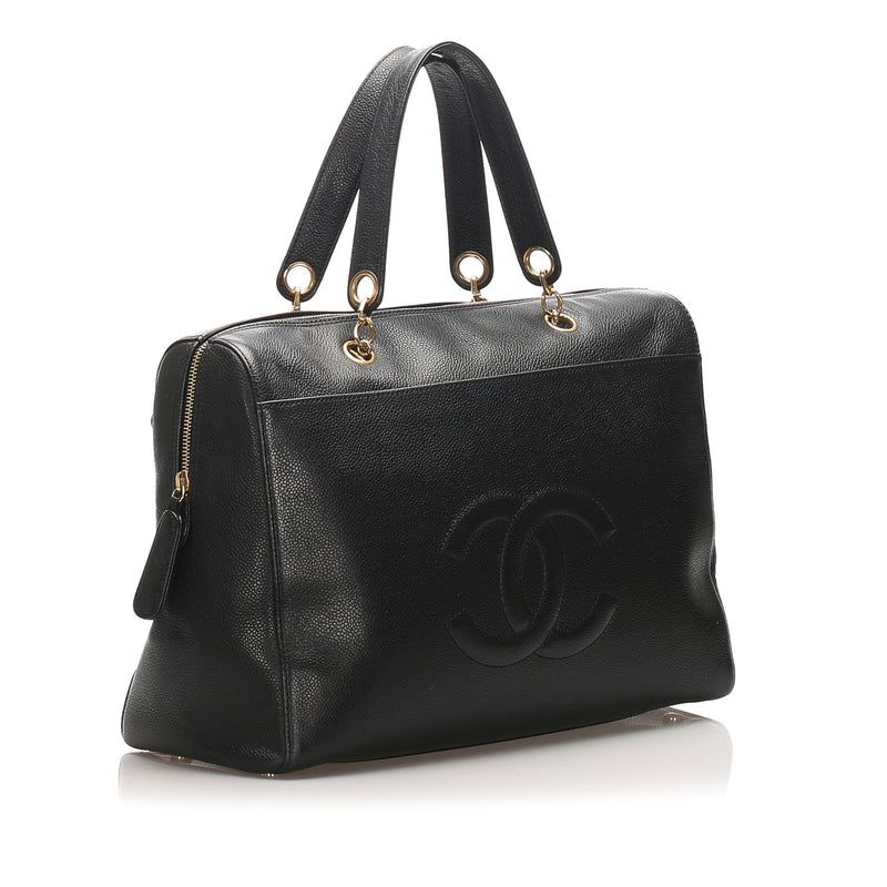 CC Caviar Leather Handbag