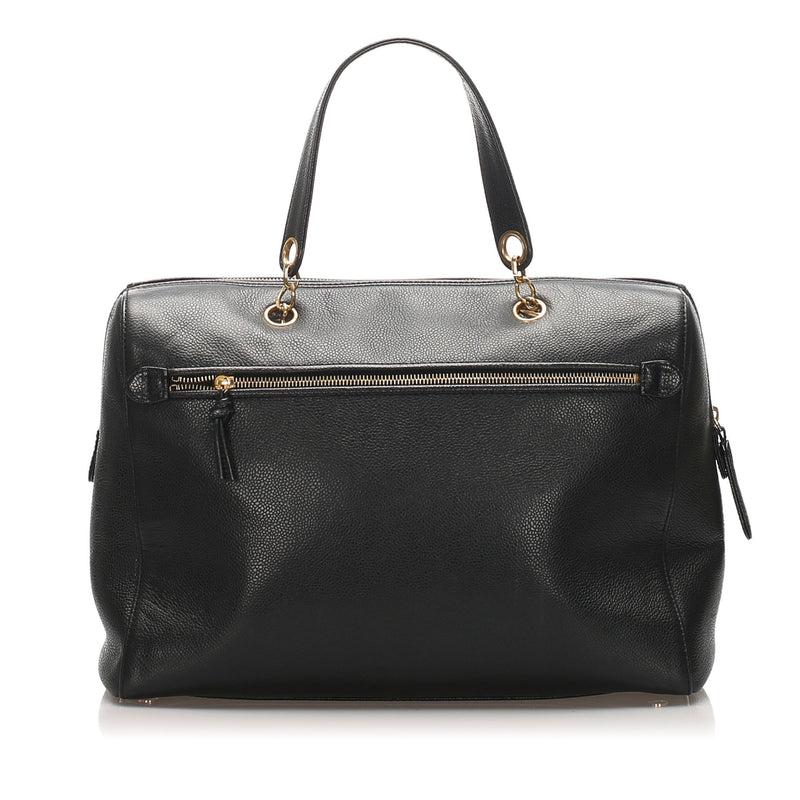 CC Caviar Leather Handbag
