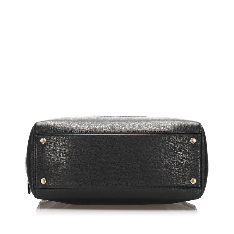 CC Caviar Leather Handbag