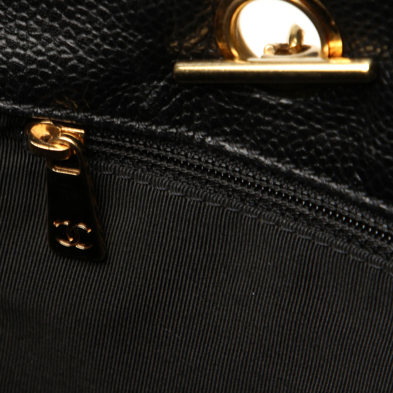 CC Caviar Leather Handbag