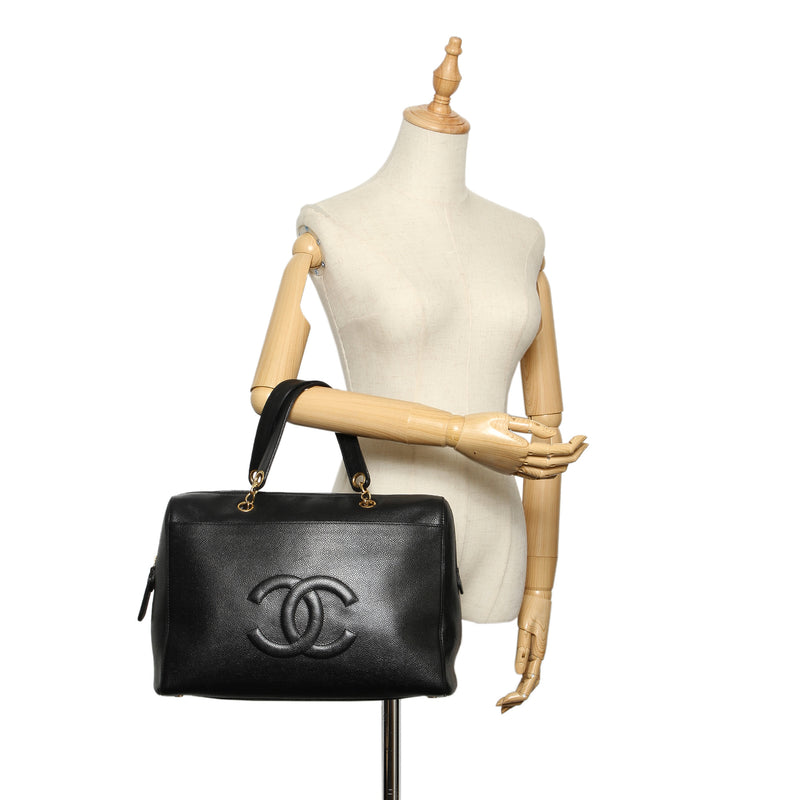 CC Caviar Leather Handbag