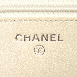 Caviar Leather Wallet on Chain