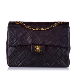 Medium Classic Lambskin Double Flap Bag Black - Bag Religion
