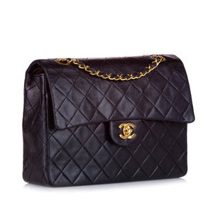 Medium Classic Lambskin Double Flap Bag Black - Bag Religion