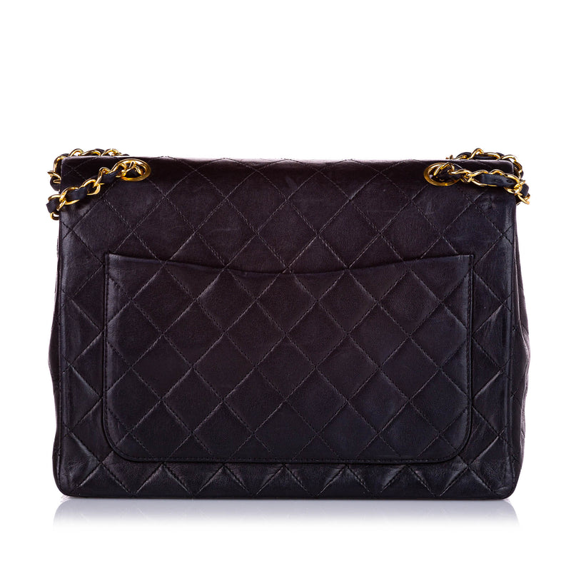 Medium Classic Lambskin Double Flap Bag Black - Bag Religion
