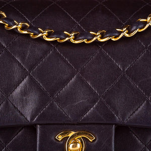Medium Classic Lambskin Double Flap Bag Black - Bag Religion