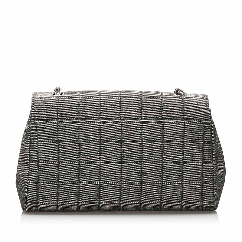 Choco Bar Denim Flap Bag Gray - Bag Religion