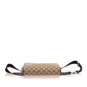 GG Canvas Belt Bag Brown SHW