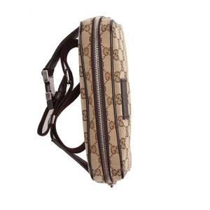 GG Canvas Belt Bag Brown SHW