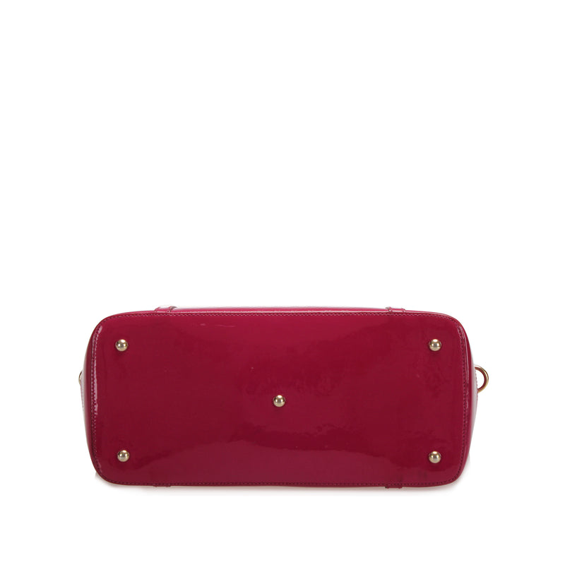 Microguccissima Nice Patent Leather Satchel Pink - Bag Religion