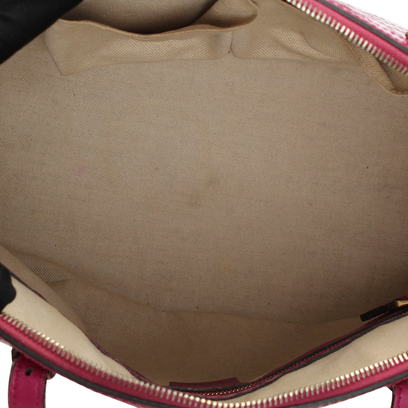Microguccissima Nice Patent Leather Satchel Pink - Bag Religion
