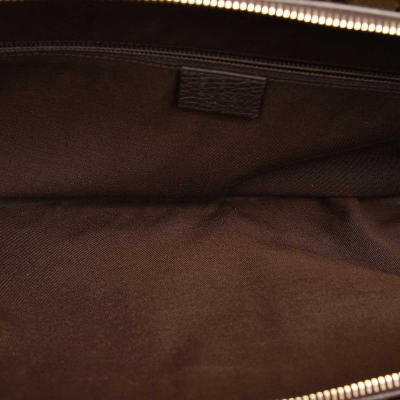 GG Crystal Business Bag Brown