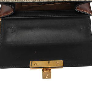 Small GG Supreme Padlock Crossbody Bag Brown