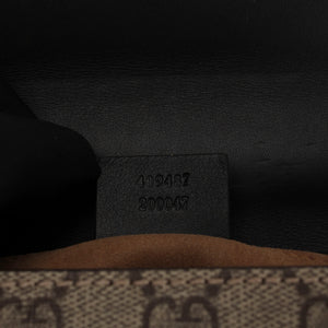 Small GG Supreme Padlock Crossbody Bag Brown