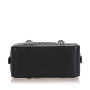 Microguccissima Satchel in Black with GHW