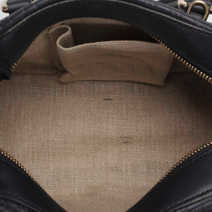 Microguccissima Satchel in Black with GHW