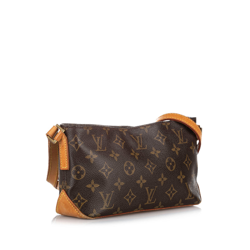 LOUIS VUITTON Monogram Trotteur Shoulder Bag M51240 LV Auth q005 Brown  Cloth ref.388253 - Joli Closet