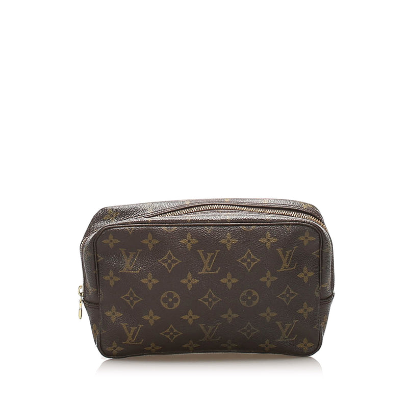 Louis Vuitton Trousse Toilette 23 Monogram Canvas Cosmetic Pouch Brown