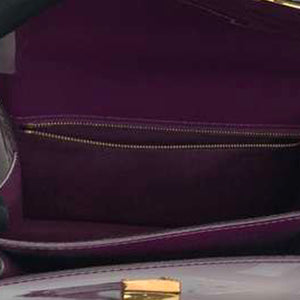 Purple Monceau Vernis BB Leather Satchel