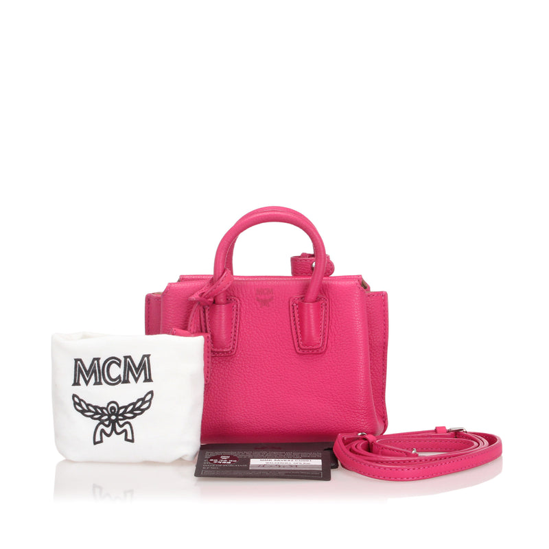 Mini Milla Leather Satchel Pink