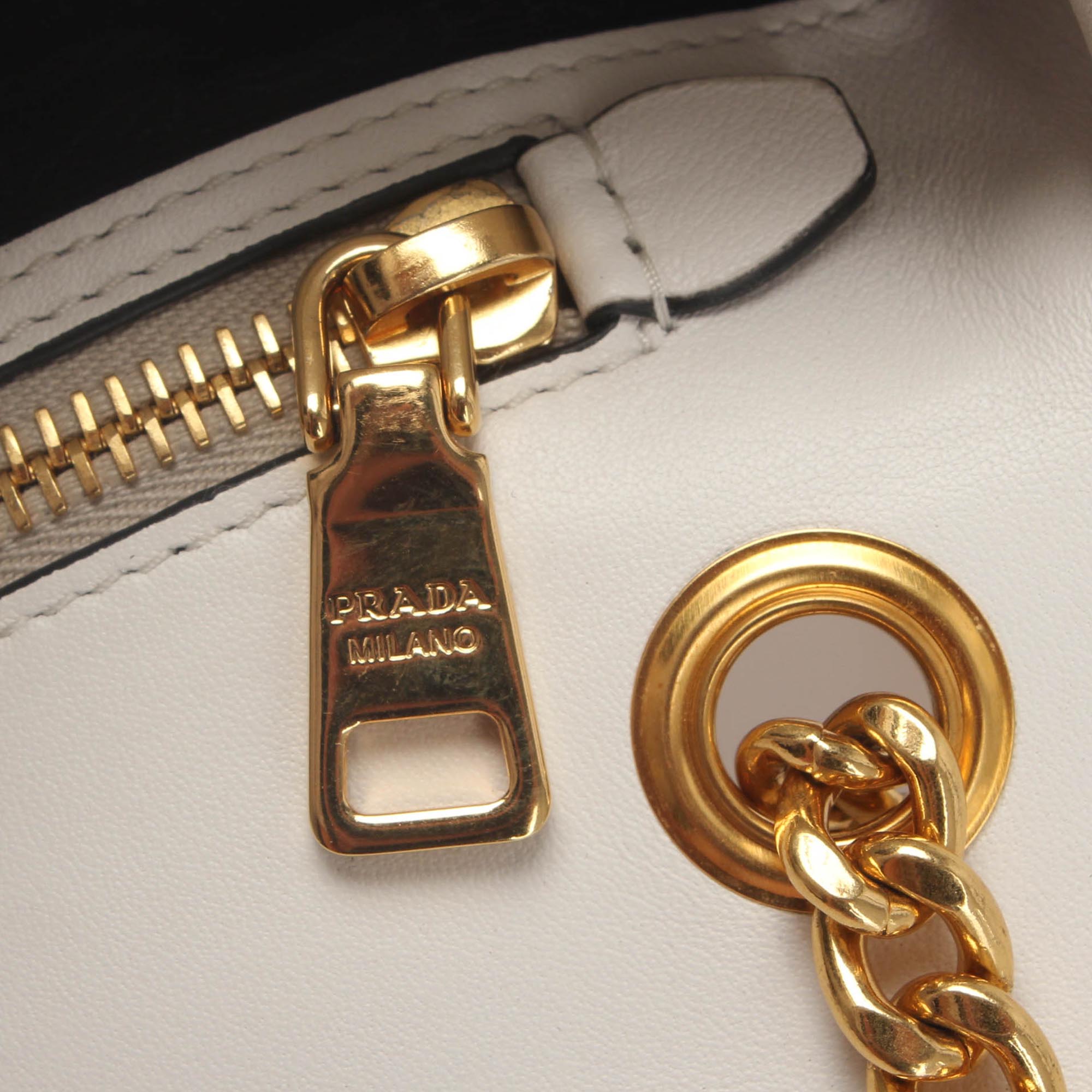Prada Saffiano Pattina Crossbody Bag White GHW – Bag Religion