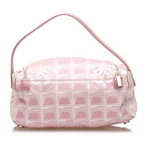 New Travel Line Nylon Crossbody Bag Pink