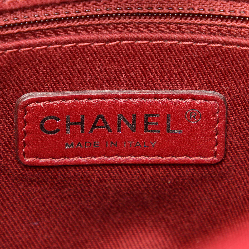 Chanel Deauville Canvas Tote Bag Pink
