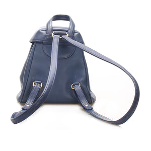 Blue CD Mini Logo Leather Backpack Purple GHW