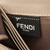 F is Fendi Leather Wallet on Chain Gray