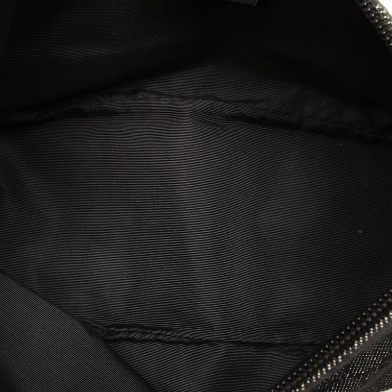 GG Canvas Boat Baguette Black SHW