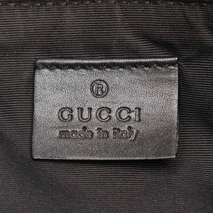 GG Canvas Boat Baguette Black SHW
