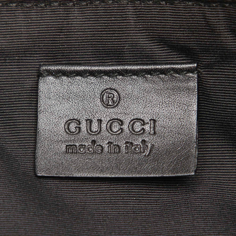 GG Canvas Boat Baguette Black SHW