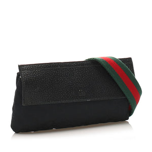 GG Canvas Web Crossbody Bag Black