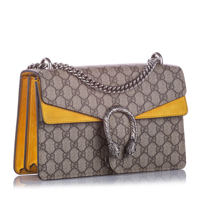 Small GG Supreme Dionysus Shoulder Bag Brown