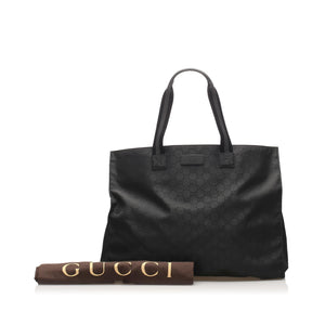 GG Nylon Web Tote Bag Black - Bag Religion