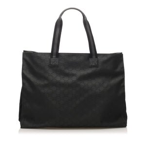 GG Nylon Web Tote Bag Black - Bag Religion