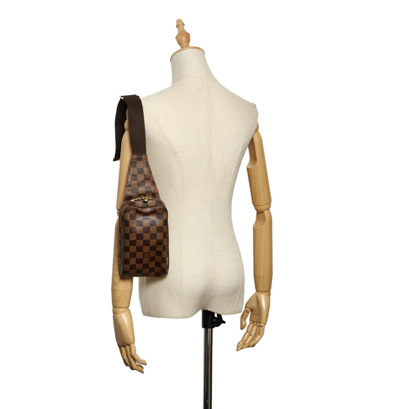 Louis Vuitton Damier Ebene Geronimos Body Bag Fanny Pack Waist